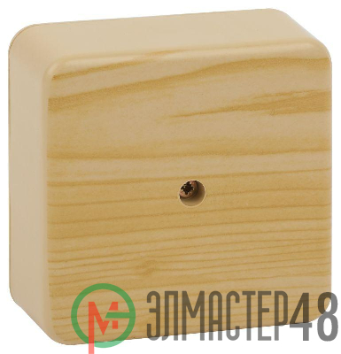 Коробка распаячная 100х100х50мм без клеммы IP40 сосна BS-P-100-100-50 Эра Б0058708