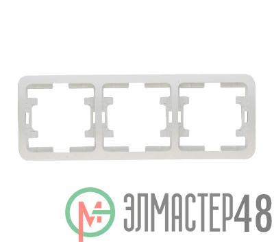 Рамка 3-м Mimoza горизонт. бел. Makel 22013