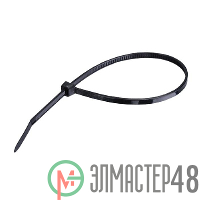 Стяжка нейлоновая 4.8х300мм черн. UV (уп. 100шт) SUPRLAN 06-1013