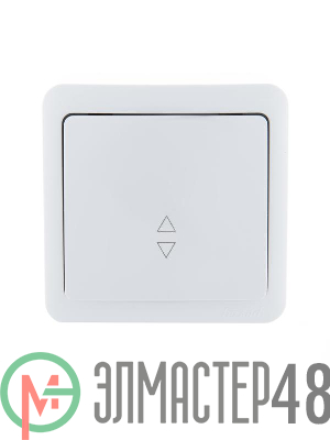 Выключатель 1-кл. ОП VIOLA проходной 10А IP20 бел. LEZARD 751-0200-105