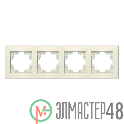 Рамка 4-м Афина универс. сл. кость (ivory) Universal A0046-I