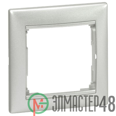 Рамка 1-м Valena горизонт. алюм. (DIY-упак.) Leg 694330