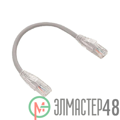 Патч-корд кат.5e неэкранированный UTP оболочка LSZH сер. (0.2м) TeraLINK PRO EKF TRP-5EUTP-LSH-02M-GY