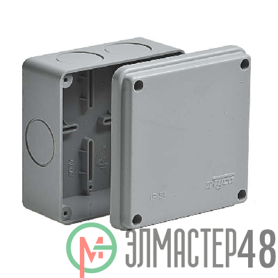 Коробка распр. ОП 100х100х50 IP54 без герм. Рувинил 67049