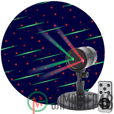 Проектор Laser Метеоритный дождь мультирежим 2 цвета 220В IP44 ENIOP-01 ЭРА Б0041642
