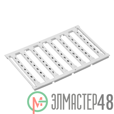 Маркировка для клемм ширина 5мм узкая для клемм Push-in бел. от 25 до 36 горизонтальная ориентация 1шт = карта из 96 маркеров (уп.10шт) DKC NUPUTUK-5F-25-36H