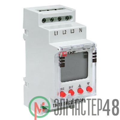 Реле контроля фаз с LCD дисплеем RKF-2S (с нейтралью) EKF rkf-2s