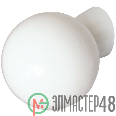 Светильник НББ 64-60-080 "Шар" d180 1х60Вт E27 IP20 опал/корпус наклонный бел. Элетех 1005100161