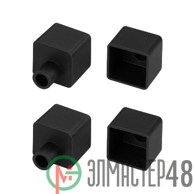 Заглушка WPH-FLEX-1616 BLACK с отверстием пластик (комплект) Arlight 045873