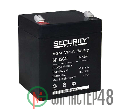 Аккумулятор 12В 4.5А.ч Security Force SF 12045