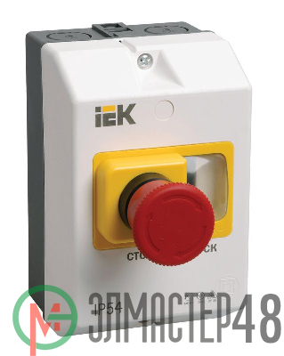 Оболочка защитная с кноп. "СТОП" IP54 ИЭК DMS11D-PC55