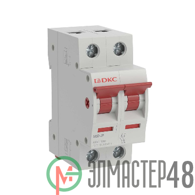 Выключатель нагрузки модульный 2п 63А MSD YON MSD-2P63