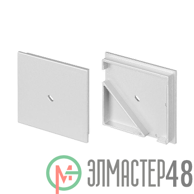 Заглушка KANT-H55 SQUARE с отверстием пластик (комплект) Arlight 044617