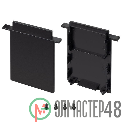 Заглушка SL-LINIA52-3L-F-HIGH BLACK глухая пластик (комплект) Arlight 044704
