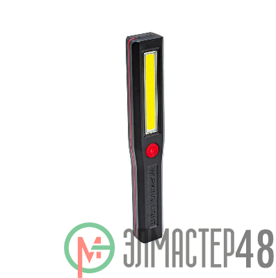 Фонарь 3Вт COB LED крючок магнит питание 3хAAA КОСМОС KocAu6001COB