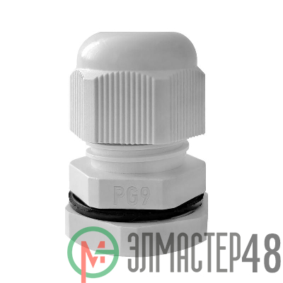 Ввод кабельный (сальник) PG-9 IP68 сер. TOKOV ELECTRIC TKE-PG-9-G