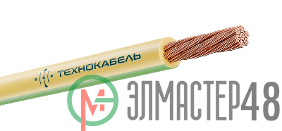 Провод ПуГВнг(А)-LS 1х6 450/750В Ж/З (бухта) (м) Технокабель 00-00149420