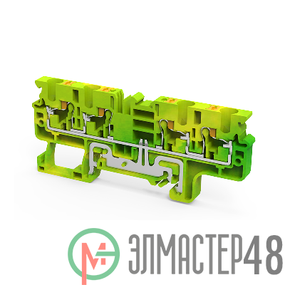 Клемма заземляющая push-in OptiClip CPG-4-QUATTRO-PE-I-(0.2-4)-PEN КЭАЗ 331860