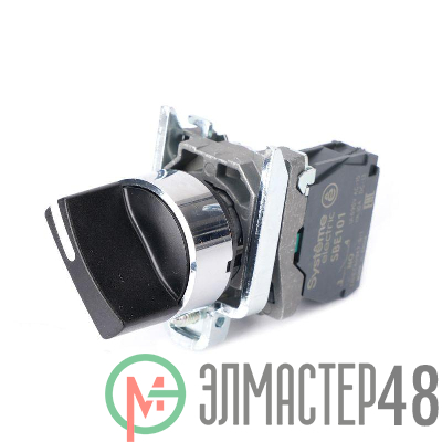 Переключатель модульный SB4 в сборе 22мм 2поз. с фиксацией 1НО SE SB4BD21