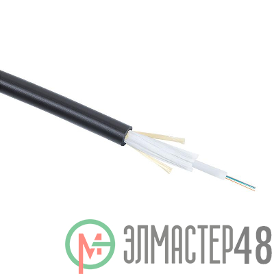 Кабель волоконно-оптический 9/125 одномод. 8 волокон loose tube для внешн. прокладки -40-+70град.C PE черн. (F90080129B) Cabeus 7735c