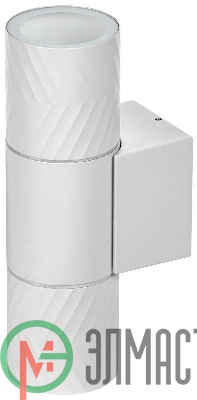Светильник 5108 2хGU10 IP65 уличный настенный бел. IEK LT-UBU0-5108-GU10-2-K01