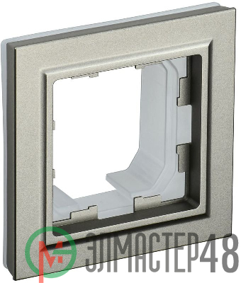 Рамка 1-м IP44 BRITE РУ-1-БрШ-44 шампань IEK BR-M12-44-K37