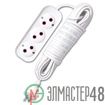 Удлинитель 3х10м без заземл. 6А IP20 У6-639 ШВВП 2х0.75 UNIVersal 9631936