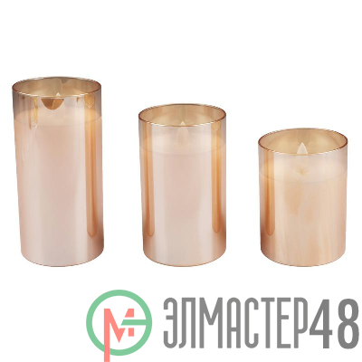 Свеча декоративная CL7-SET3-gd (компл. 3-х свечей зол.) ФАZА 4895205018822