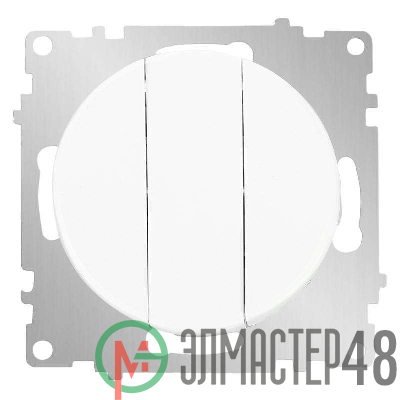 Механизм выключателя 3-кл. СП Florence 10А IP20 бел. 1E31901300 OneKeyElectro 2172780