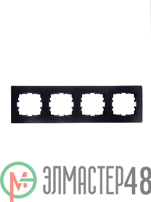 Рамка 4-м Karina горизонт. черн. бархат LEZARD 707-4200-149
