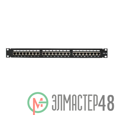 Патч-панель FTP 24хRJ-45 кат.5E 1U 19дюйм SUPRLAN 10-0402