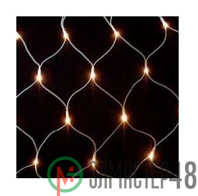 Гирлянда сеть 2.0х1.5м NTLD300-WW-E-F 10% мигающих LED WW уличная IP44 тепл. бел. SHLights 4690601034786