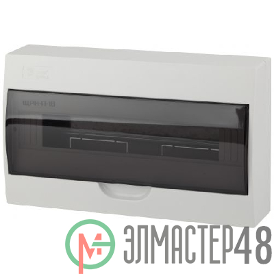 Бокс ЩРН-П-18 мод. навесной пластик IP41 SIMPLE NO-box_simple-plastic_18_surface ЭРА Б0041527