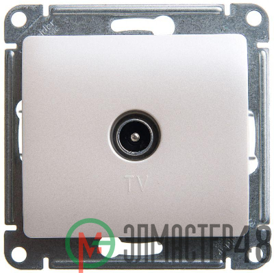 Механизм розетки TV 1-м Glossa 1DB перламутр SchE GSL000691