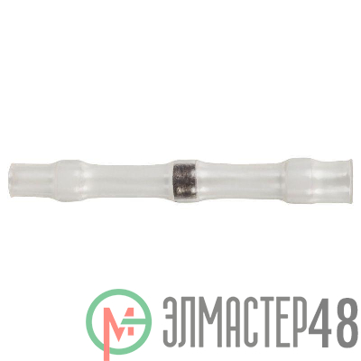 Соединитель термоусаживаемый под пайку L-26 мм 0.25-0.34кв.мм (ПК-т 0.34) бел. Rexant 08-0751