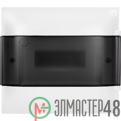 Щиток пластиковый навесной Practibox S 1х8 дым. дверь Leg 134618