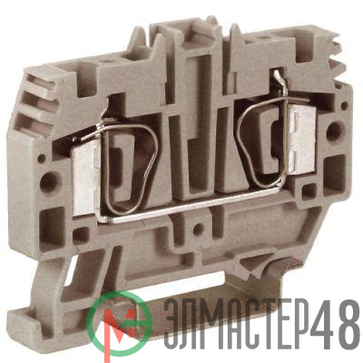 Клемма пруж. HMM.4GR 4кв.мм сер. DKC ZHM250GR