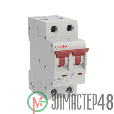 Выключатель автоматический модульный 2п C 50А 6кА MD63N YON MD63N-2PC50