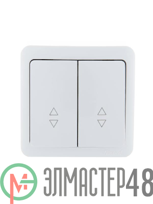 Выключатель 2-кл. ОП VIOLA проходной 10А IP20 бел. LEZARD 751-0200-106