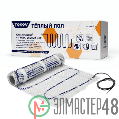 Комплект "Теплый пол" (мат) 150Вт/кв.м 5кв.м TOKOV ELECTRIC TKE-MAT150-750-5