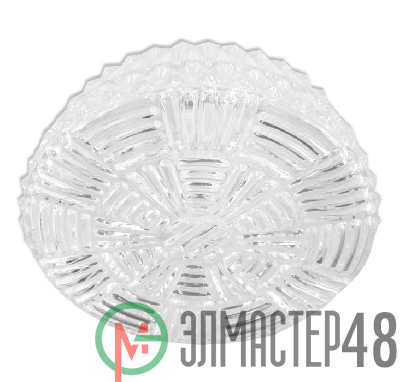 Светильник НПО 22-100-220 "Таблетка 3777" d250 1х100Вт E27 IP20 хрусталь Элетех 1005151169