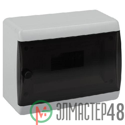 Корпус пластиковый навесной ЩРН-П-8 ЭРА COMFORT IP41 прозр. крышка бел. ЭРА Б0067224
