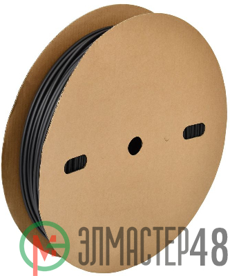 Трубка термоусадочная ТТУ нг-LS 5/2.5 черн. (уп.200м) IEK UDR10-005-D25-200-K02