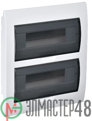 Бокс ЩРВ-П-24 мод. встраив. пластик IP41 GENERICA IEK MKP12-V-24-41-G