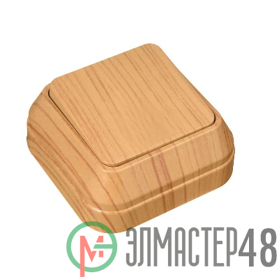 Выключатель 1-кл. ОП 10А IP20 дуб Makel 45301