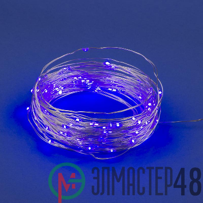 Гирлянда LED на батарейках ULD-S1000-100/SCB/3AA PURPLE IP20 DEW 3AA (не в/к) "Роса" 10м 100 диодов фиол. провод медн. Uniel UL-00007187