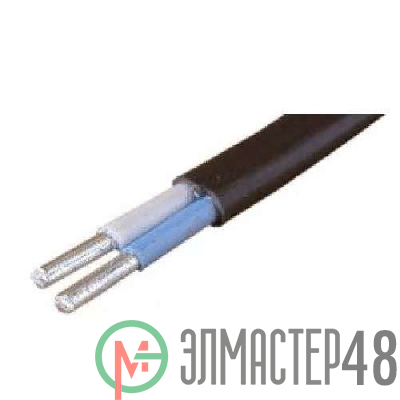 Кабель АВВГ 2х2.5 плоский Ч (бухта) (м) Альгиз К ФР-00000405
