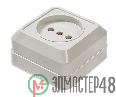 Розетка 1-м BOLLETO накл. 7022 бел. ASD / IN HOME 4680005959785