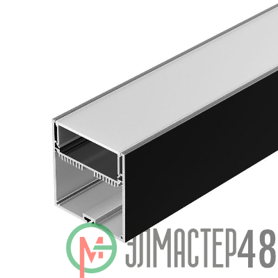 Профиль SL-LINE-7477-2500 BLACK+OPAL с экраном алюм. Arlight 027991