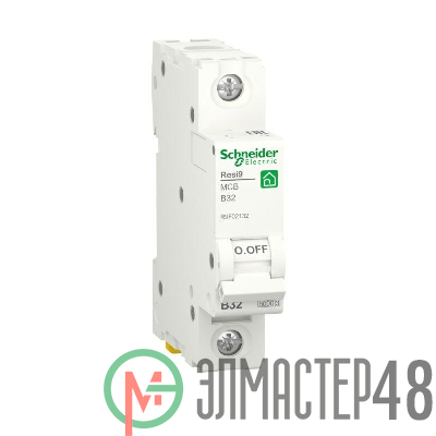 Выключатель автоматический RESI9 (АВ) B 32А 1P 6000А SchE R9F02132